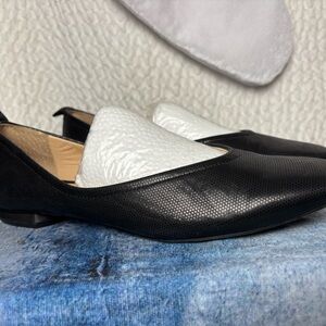 Franco Sarto Black and White Loafers